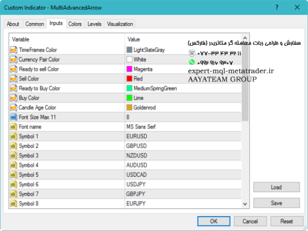 ربات معامله گر خودکار و استراتژی ساز Multi Advanced Arrow متاتریدر 4 فارکس سایت mql5.com