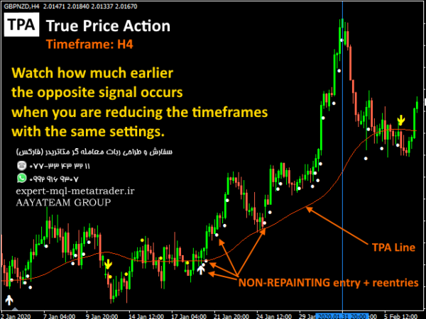 ربات معامله گر خودکار و استراتژی ساز TPA True Price Action MT4 Indicator متاتریدر 4 فارکس سایت mql5.com