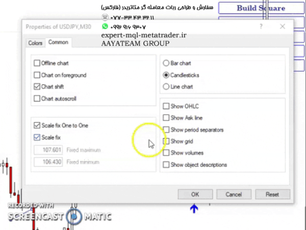 ربات معامله گر خودکار و استراتژی ساز Gann Dynamic Square متاتریدر 4 فارکس سایت mql5.com