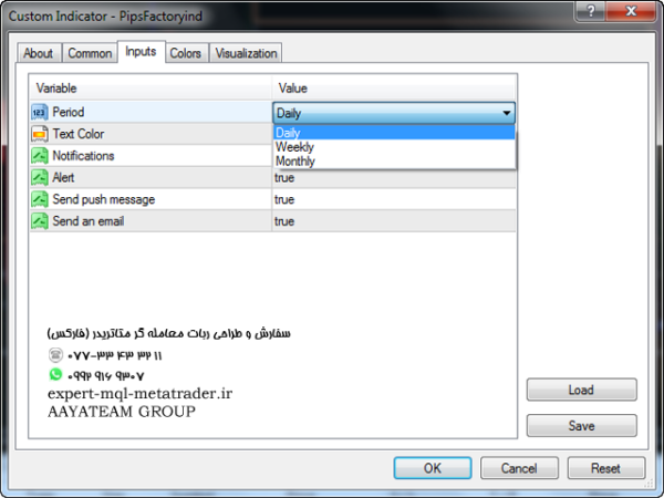 ربات معامله گر خودکار و استراتژی ساز PipsFactoryInd متاتریدر 4 فارکس سایت mql5.com