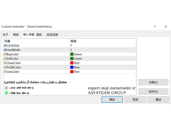 ربات معامله گر خودکار و استراتژی ساز Show Trade History متاتریدر 4 فارکس سایت mql5.com