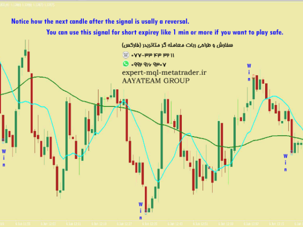 ربات معامله گر خودکار و استراتژی ساز The Raven Binary Options Indicator متاتریدر 4 فارکس سایت mql5.com